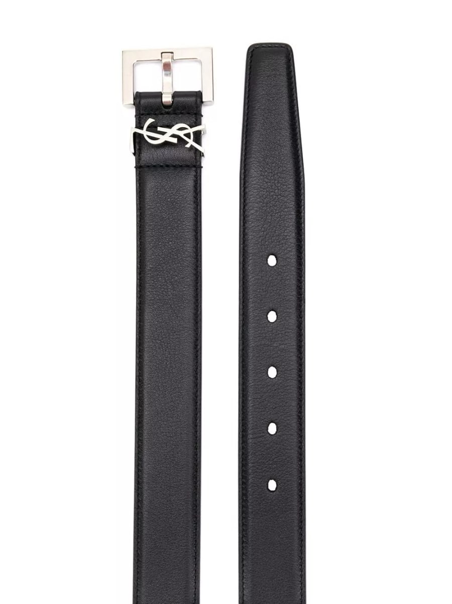 Saint Laurent Cintura in pelle Cassandre, view 2