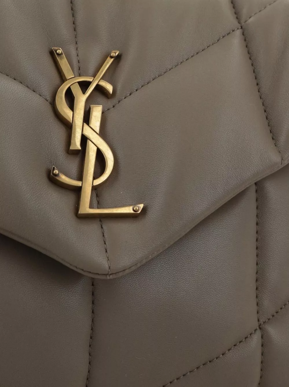 Saint Laurent Borsa a spalla in pelle Puffer piccola, view 2
