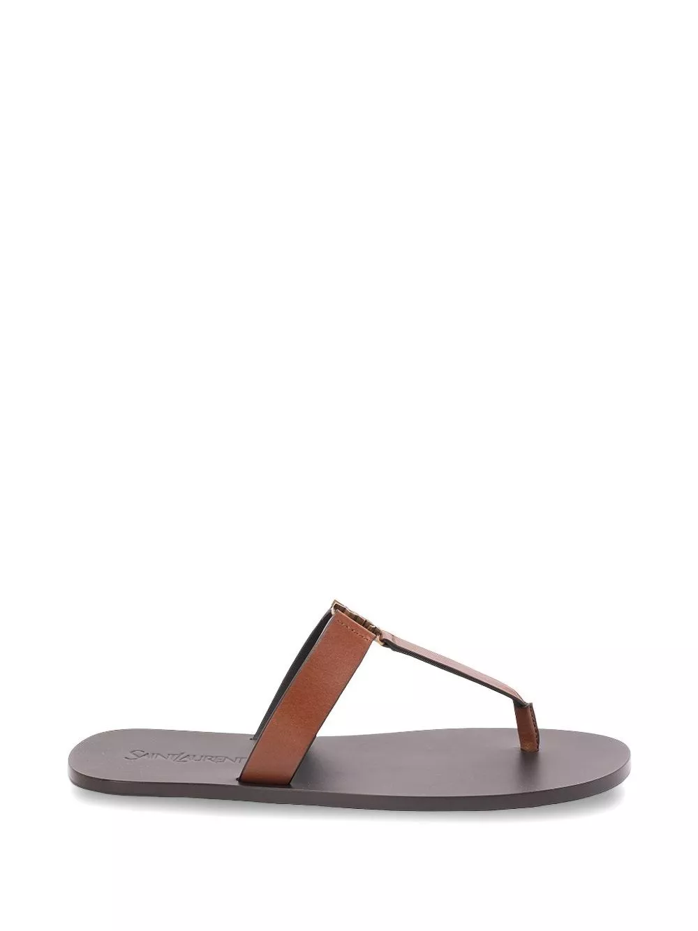 Saint Laurent Sandali in pelle con infradito Cassandra