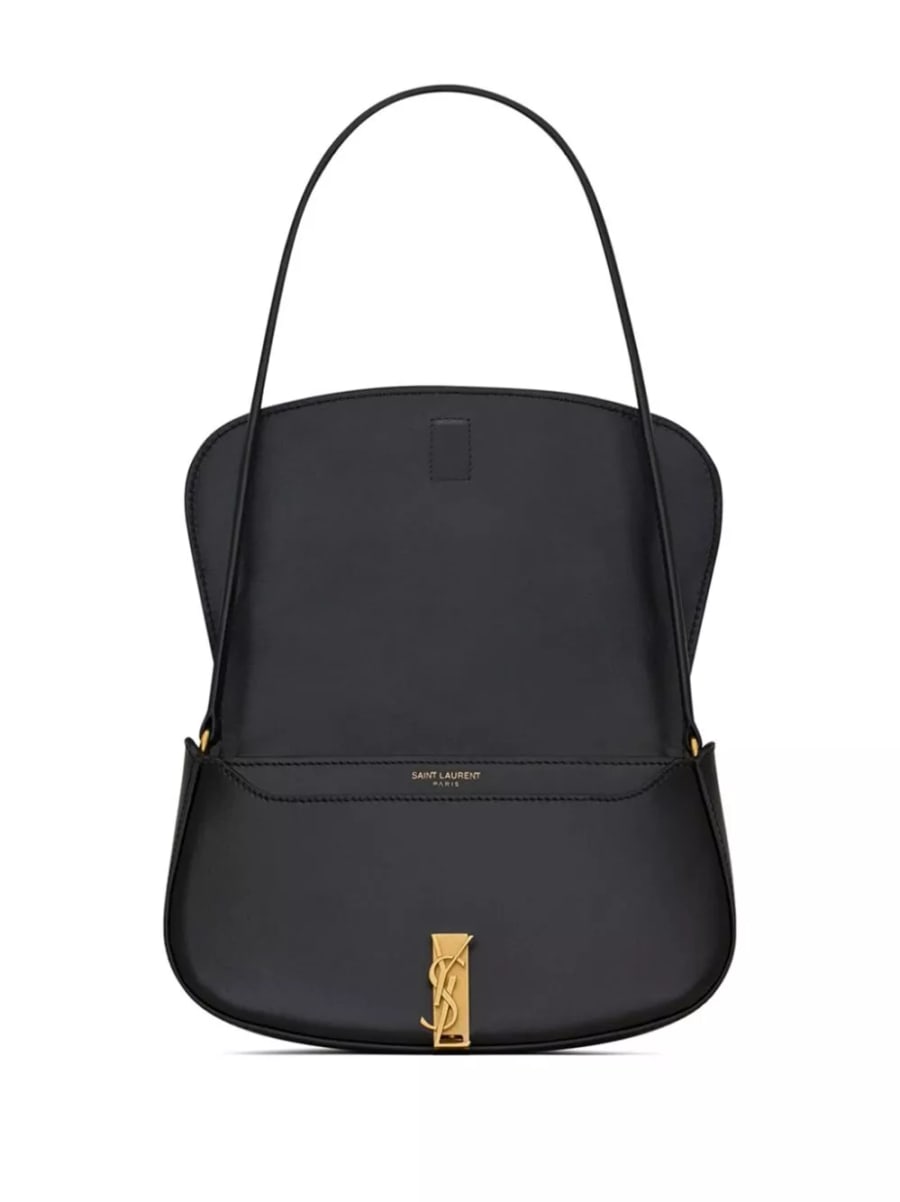 Saint Laurent Borsa a spalla in pelle Demi Lune, view 3