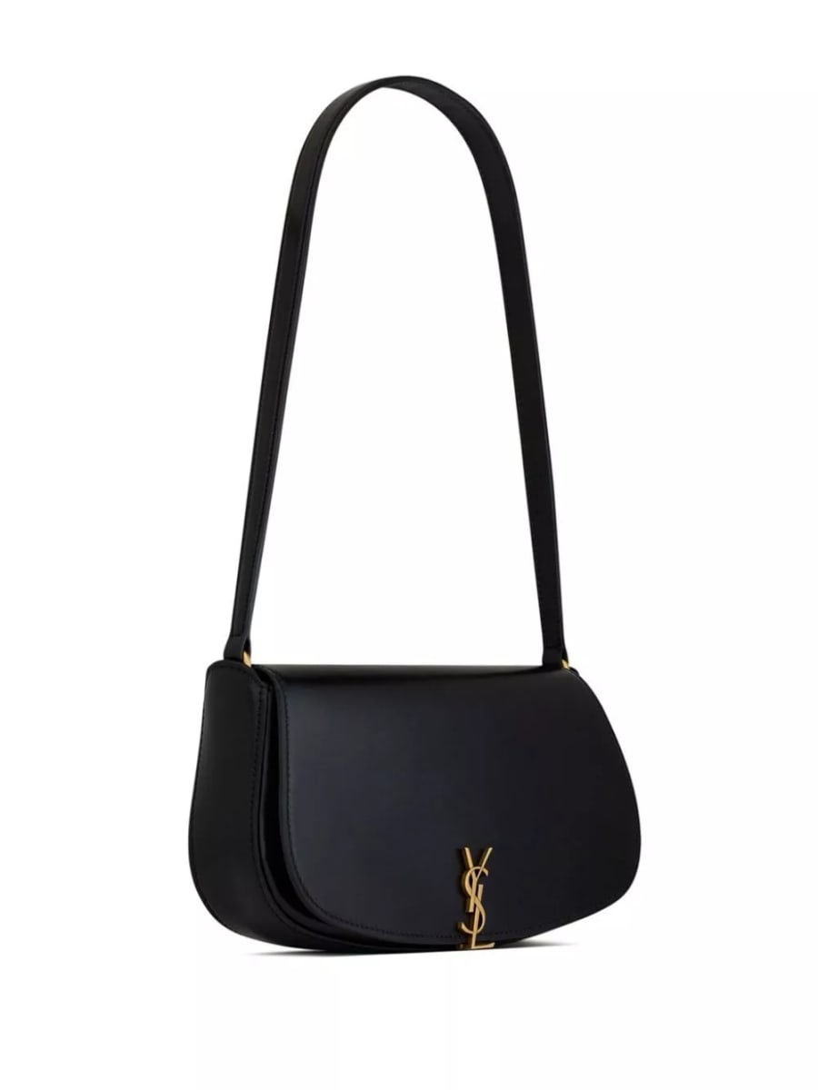 Saint Laurent Borsa a spalla in pelle Demi Lune, view 4