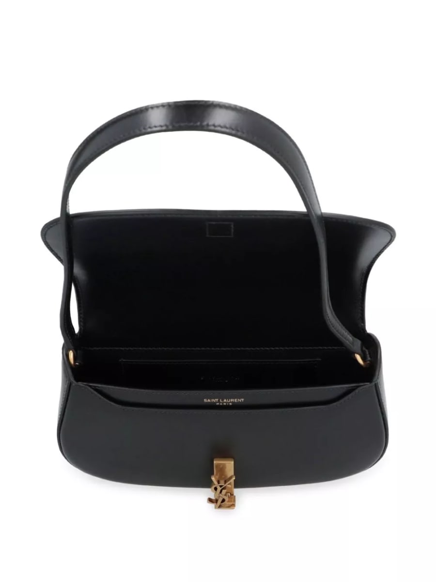 Saint Laurent Borsa a spalla in pelle Demi Lune, view 6