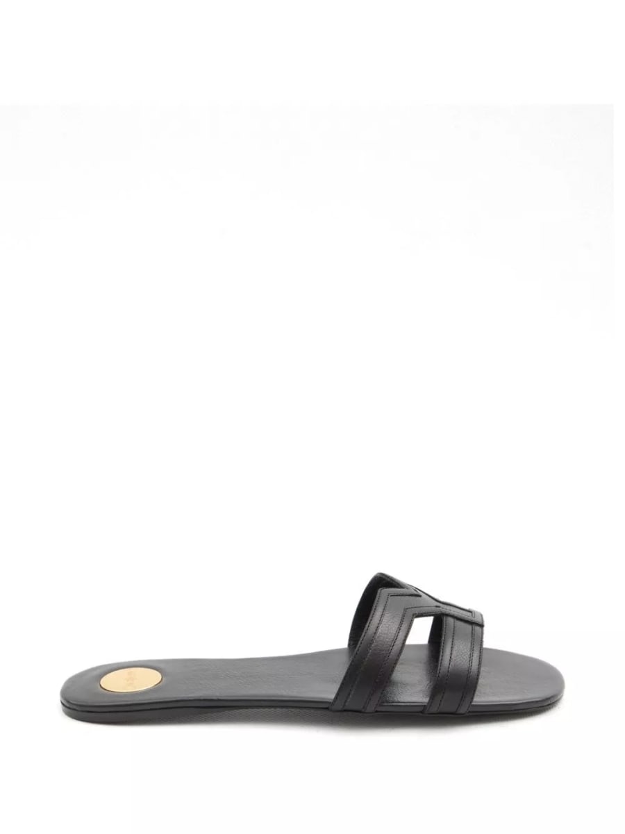 Saint Laurent Sandali flat in pelle Mabrouka