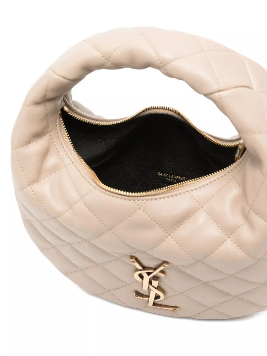 Saint Laurent Borsa hobo in pelle Icarino, view 3