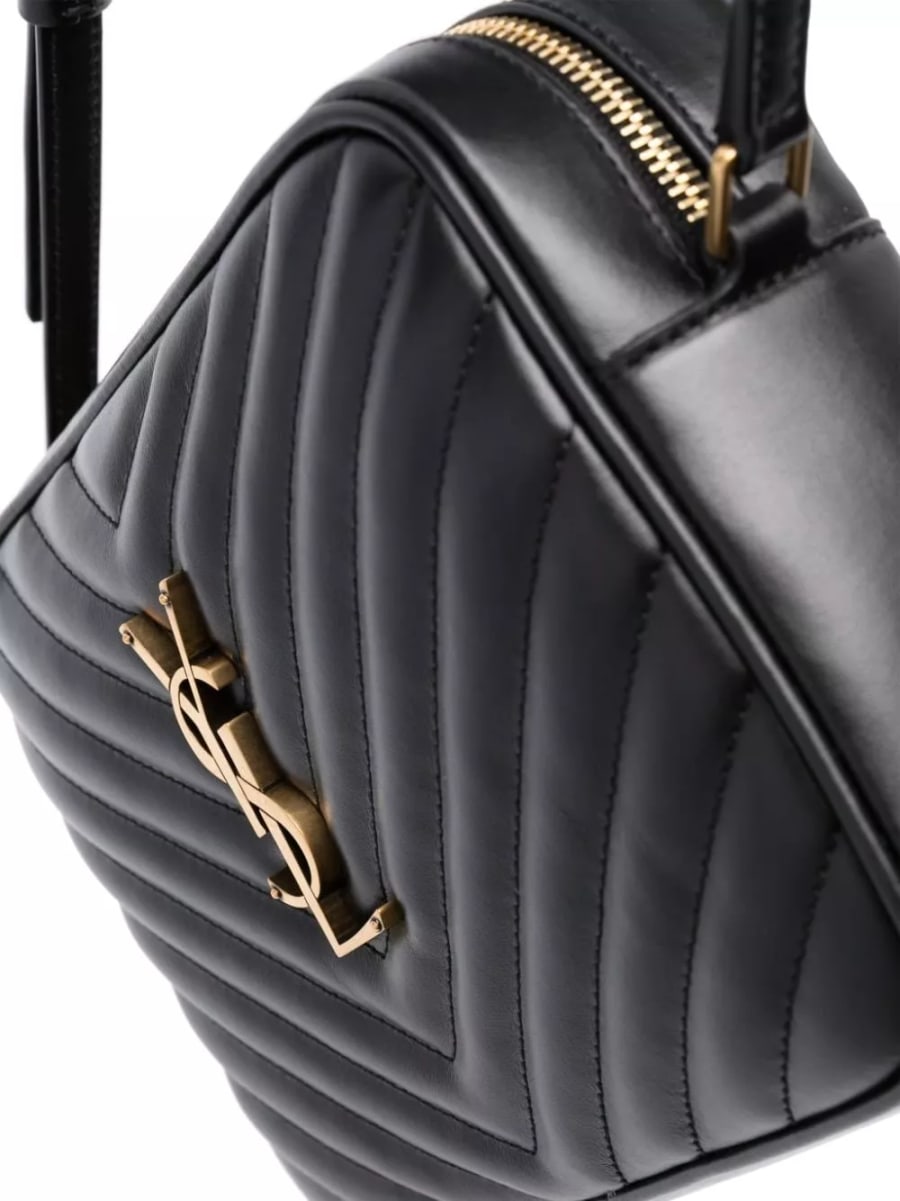 Saint Laurent Borsa camera in pelle Lou, view 3