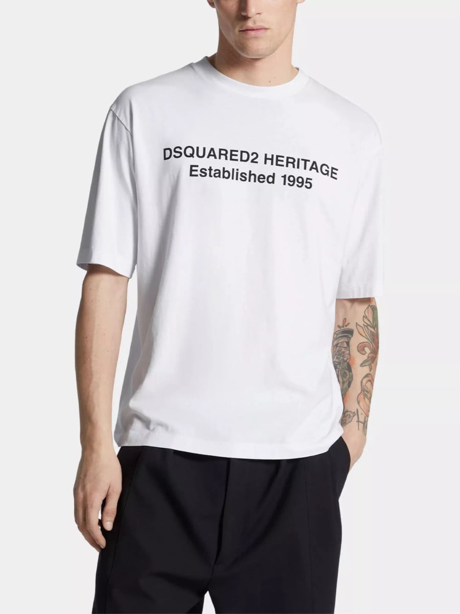 Dsquared2 T-shirt con logo, view 3
