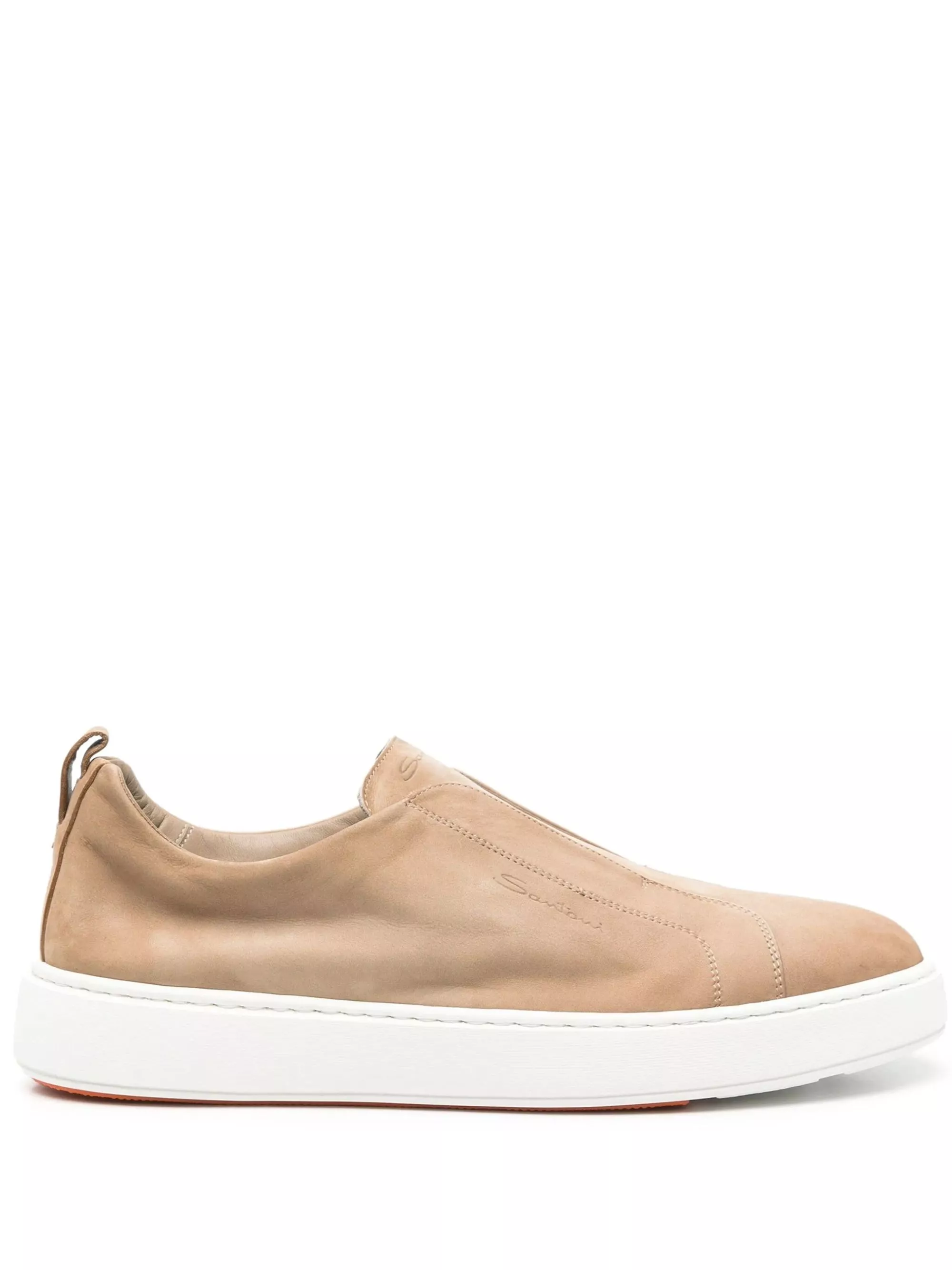 Santoni Sneaker slip-on in nubuck