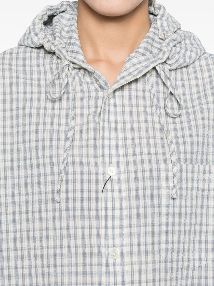 Dunst Camicia con cappuccio a quadri, view 3
