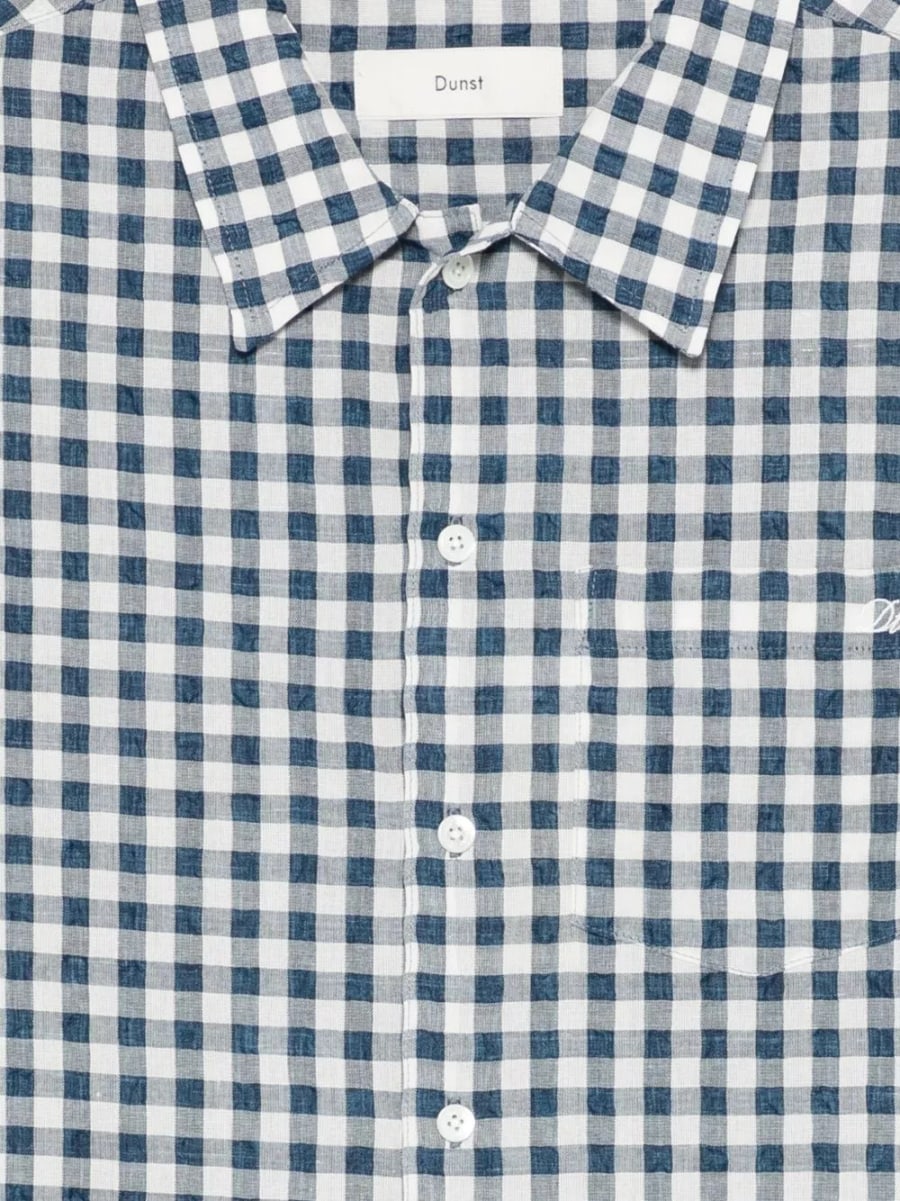 Dunst Camicia in misto cotone a quadri, view 3