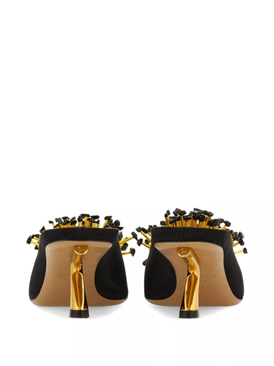 Ferragamo Mule in satin, view 3