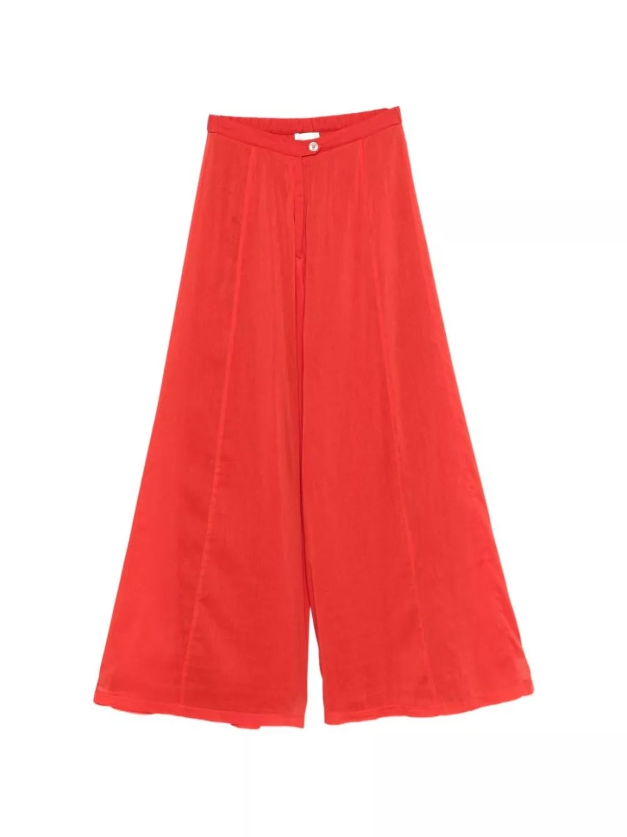Forte_Forte Pantaloni in voile di cotone e seta