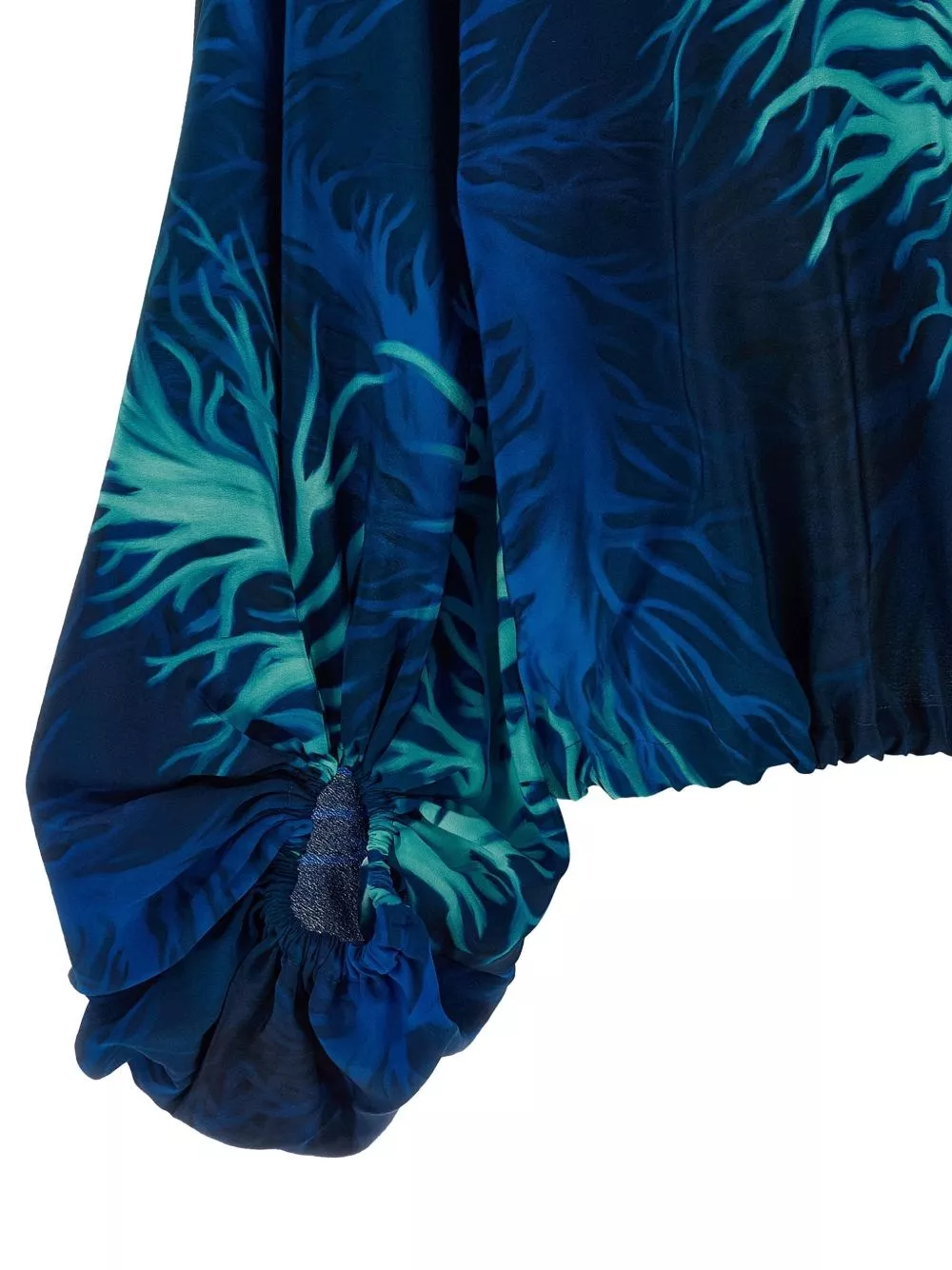 For restless sleepers Blusa in seta stampata, view 2