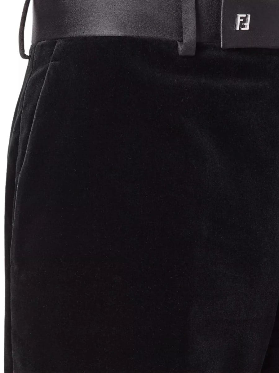 Fendi Pantaloni in velluto, view 3