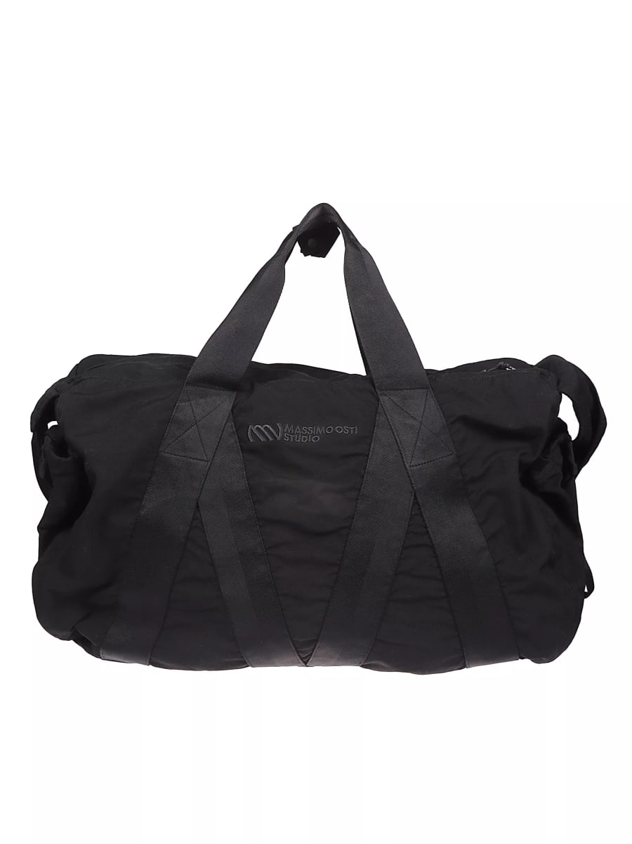 Massimo osti studio Borsa Duffel con logo