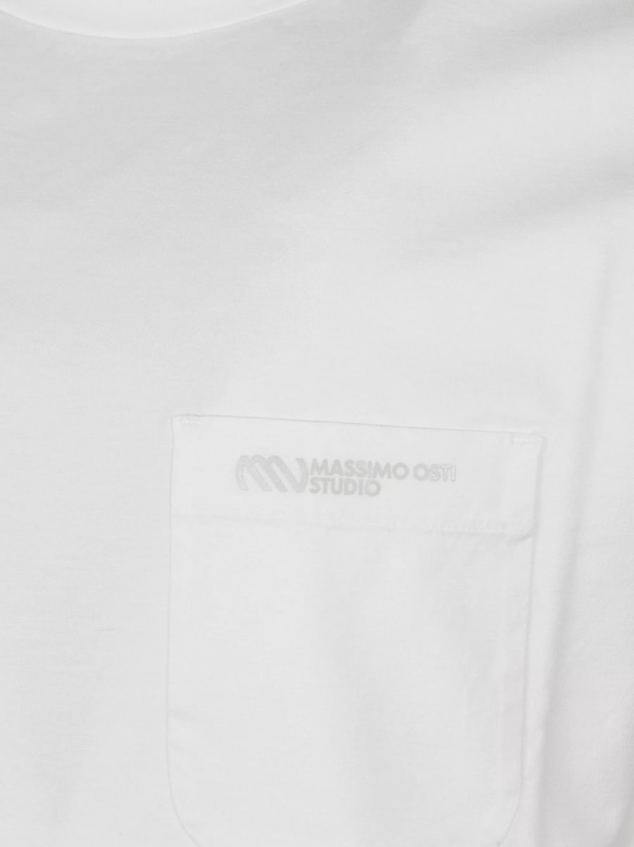 Massimo osti studio T-shirt con tasca, view 3