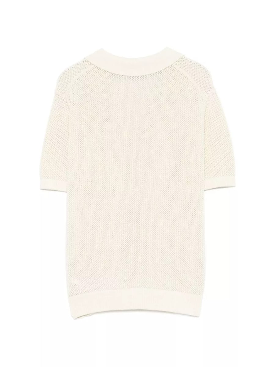 Dunst la polo in cotone e lino, view 2