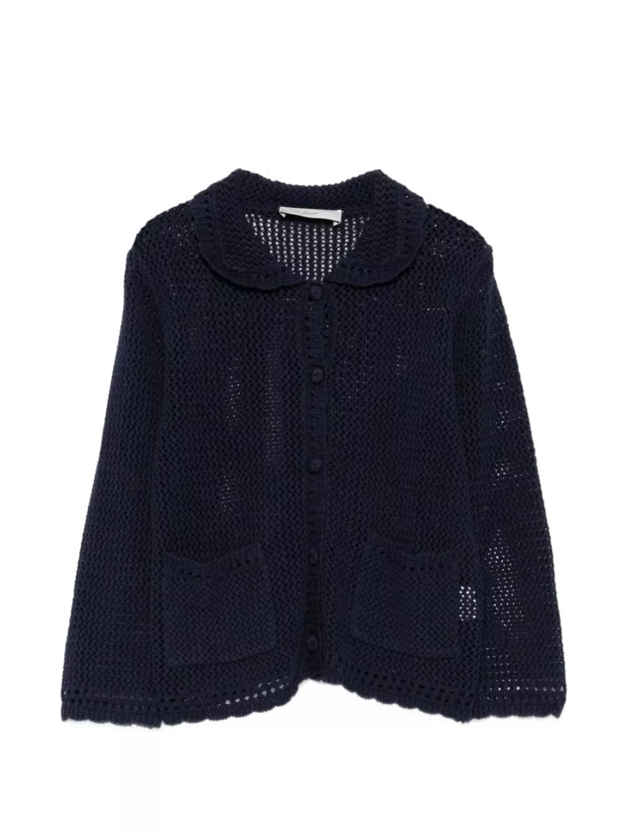 Dunst Cardigan in misto lino e cotone
