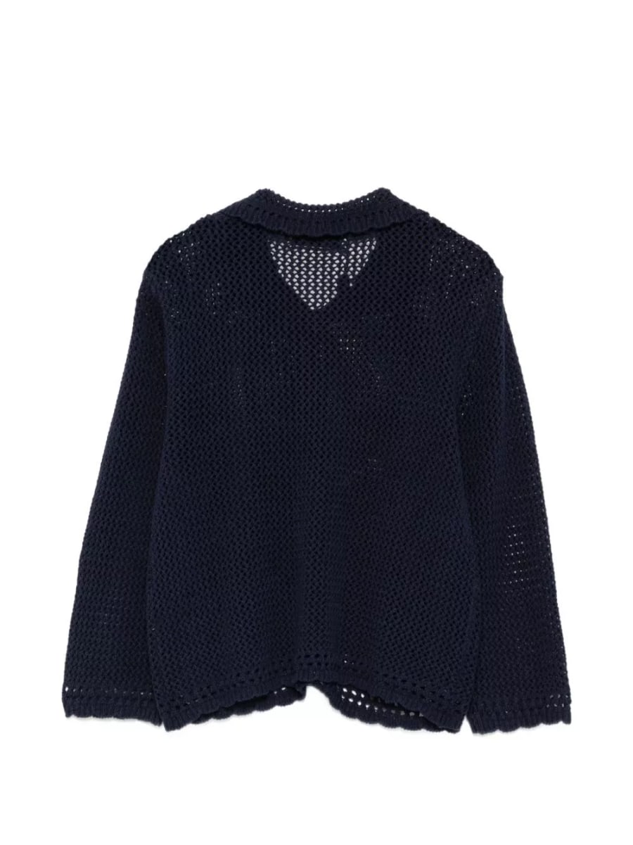 Dunst Cardigan in misto lino e cotone, view 2