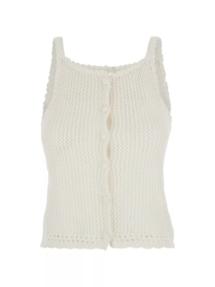 Dunst Top in misto lino e cotone