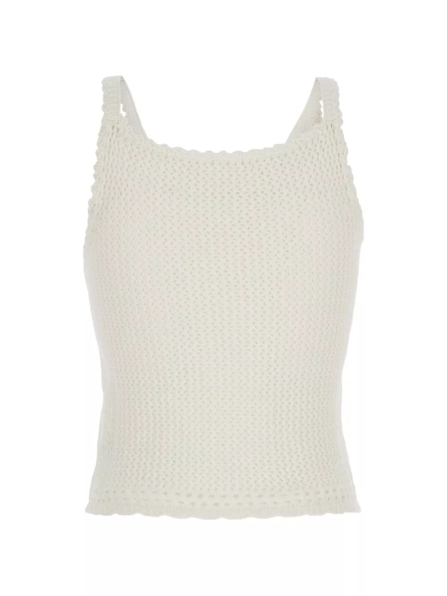 Dunst Top in misto lino e cotone, view 2