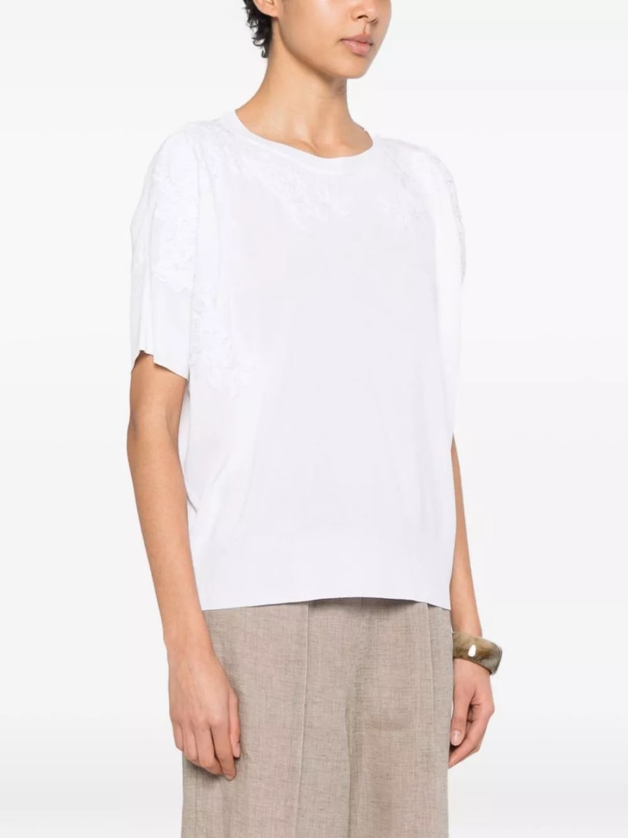 Ermanno T-shirt in cotone, view 4