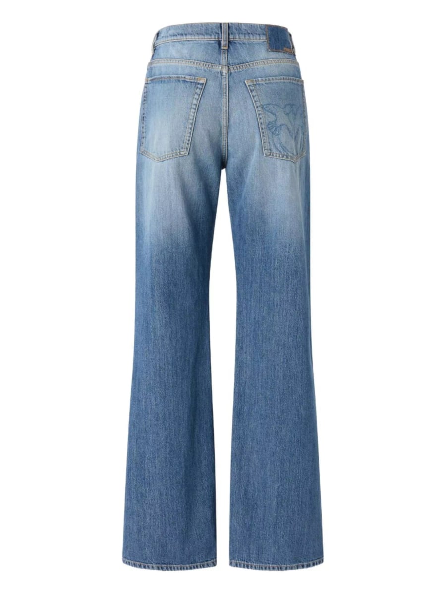 Pinko Jeans a gamba larga con sfumature, view 2