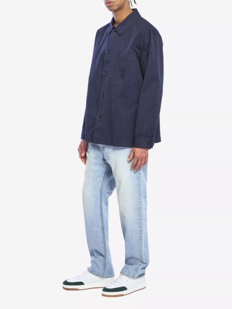 Saint Laurent Camicia overshirt in cotone, view 5