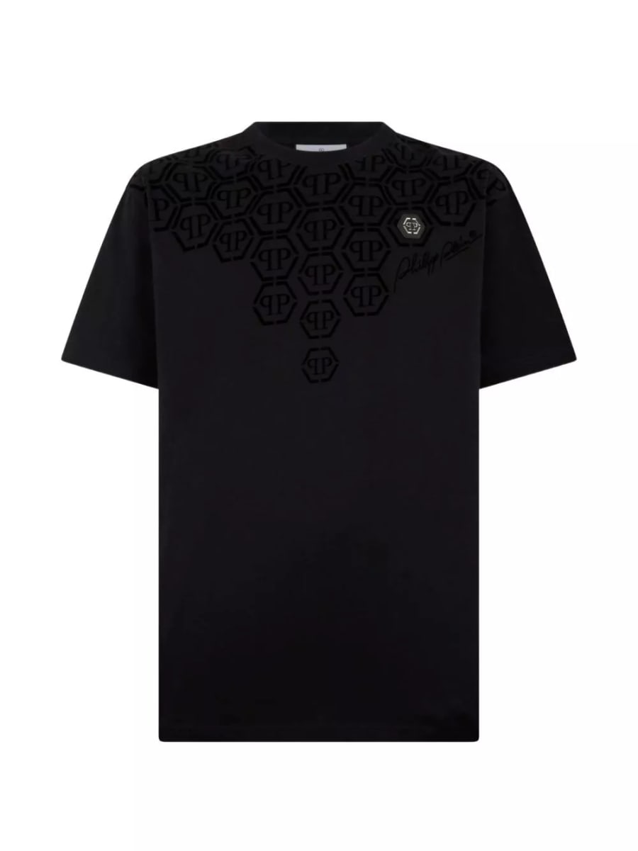 Philipp plein T-shirt con logo, view 2