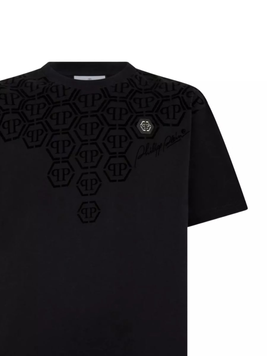 Philipp plein T-shirt con logo, view 3