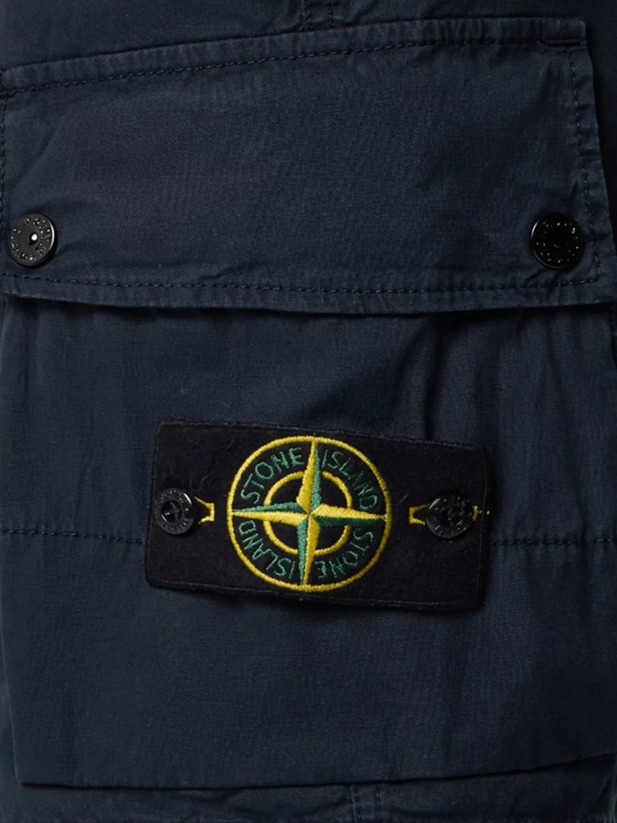 Stone Island Bermuda con logo, view 3
