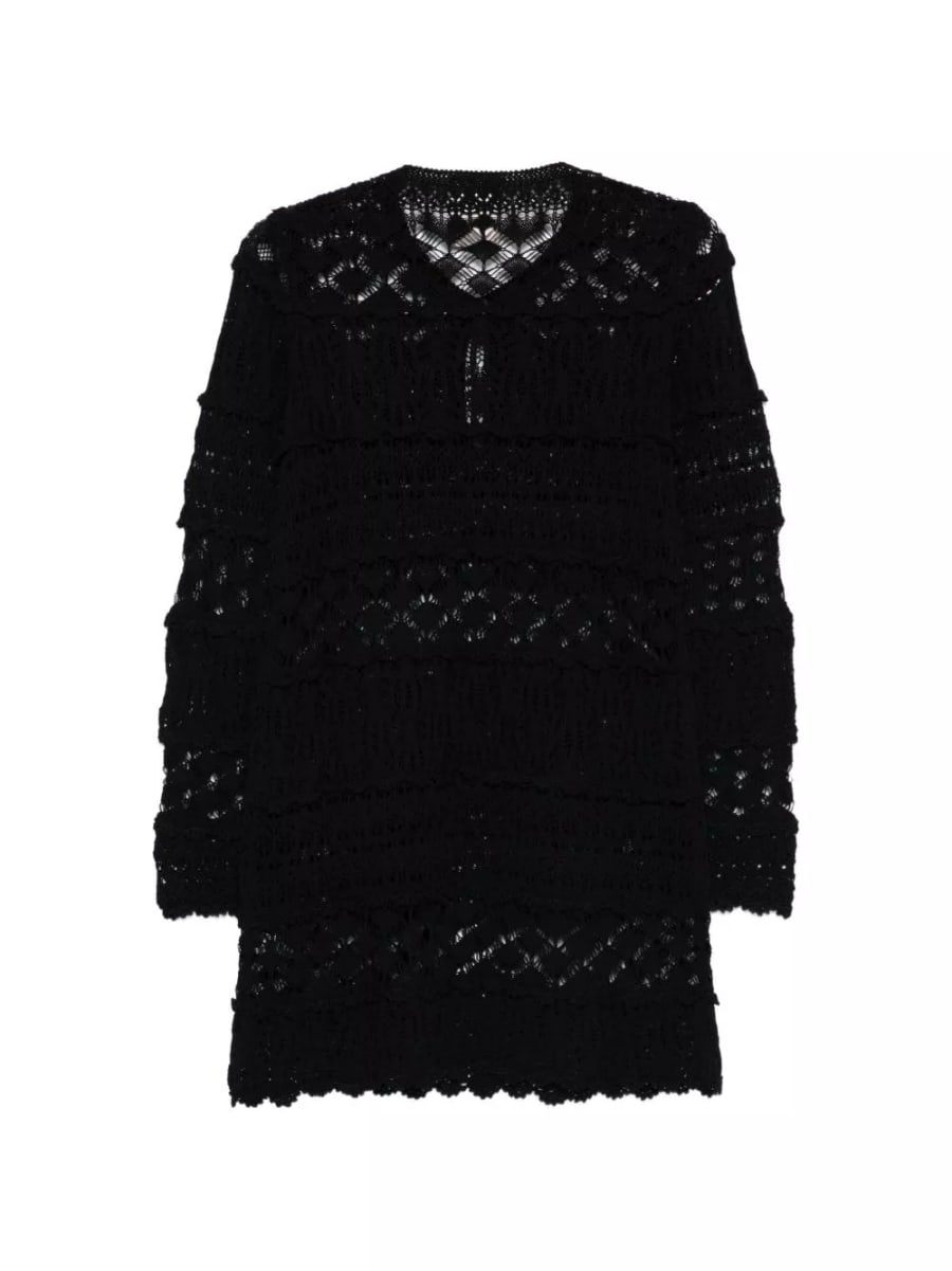 Semicouture Abito mini in cotone Alvina, view 2