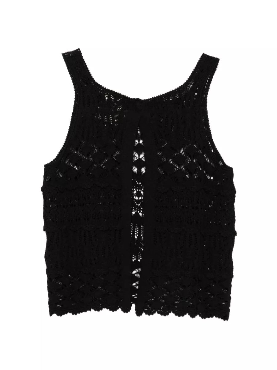 Semicouture top in cotone Shelley, view 2
