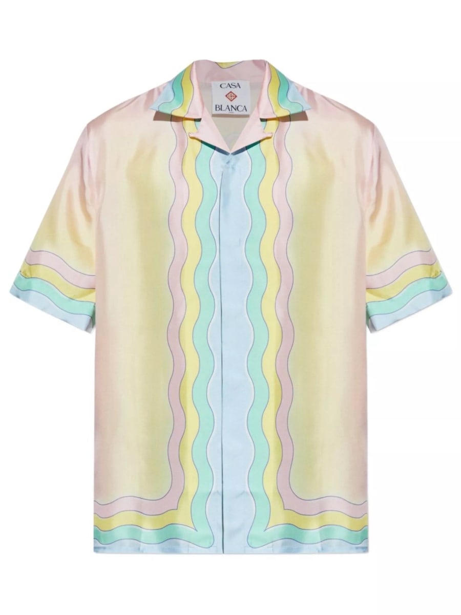 Casablanca Camicia con monogramma all-over