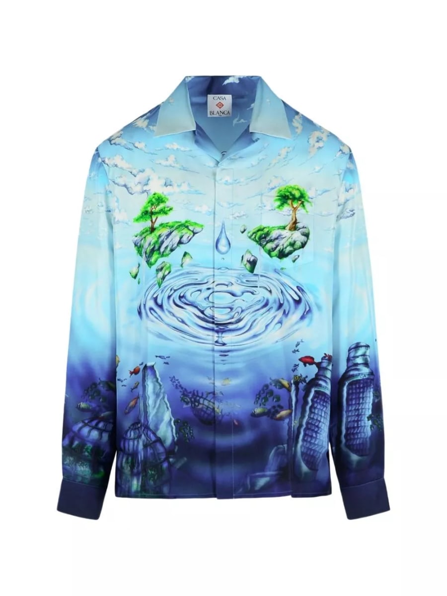Casablanca Camicia in seta, view 4