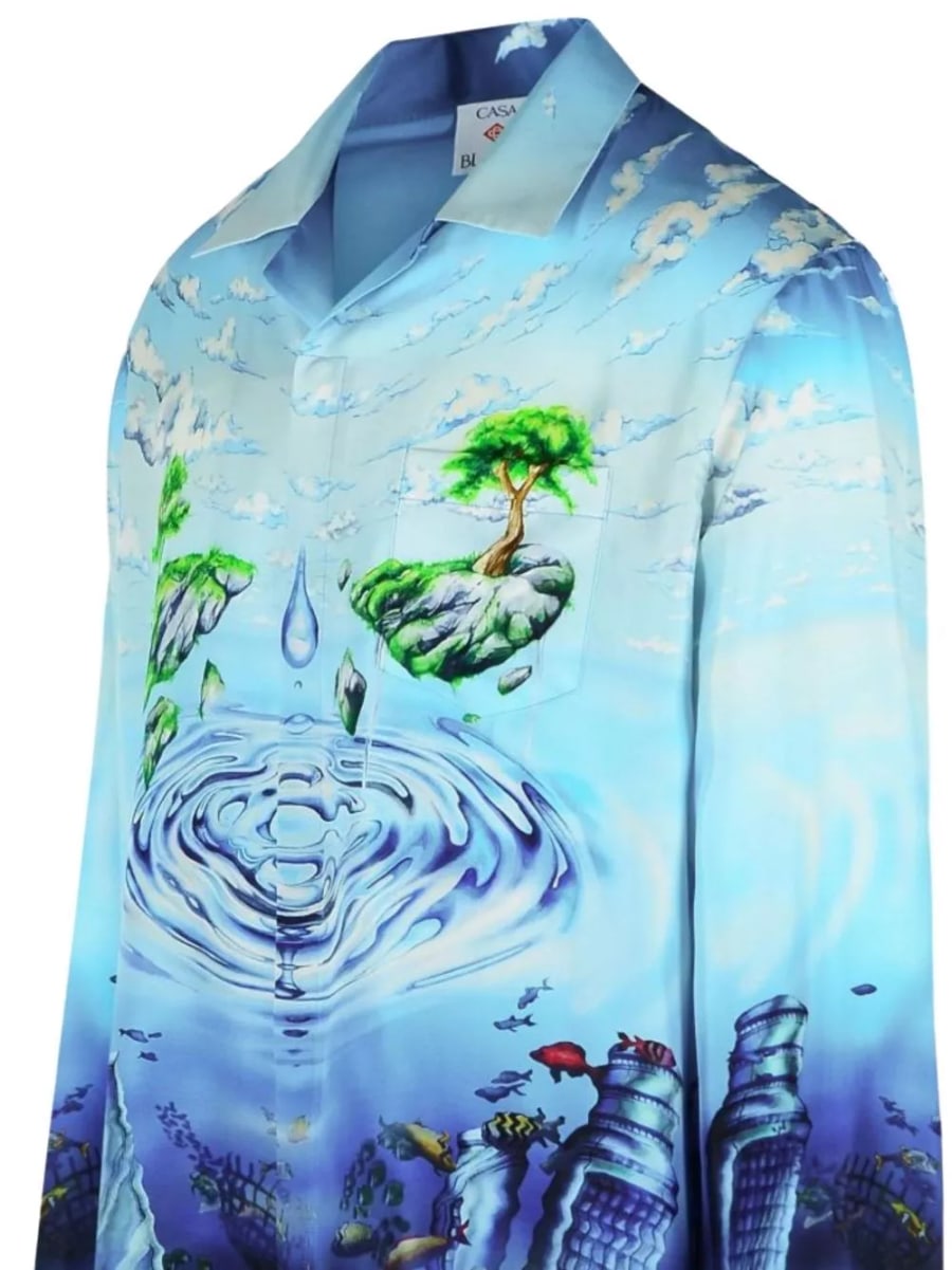 Casablanca Camicia in seta, view 5