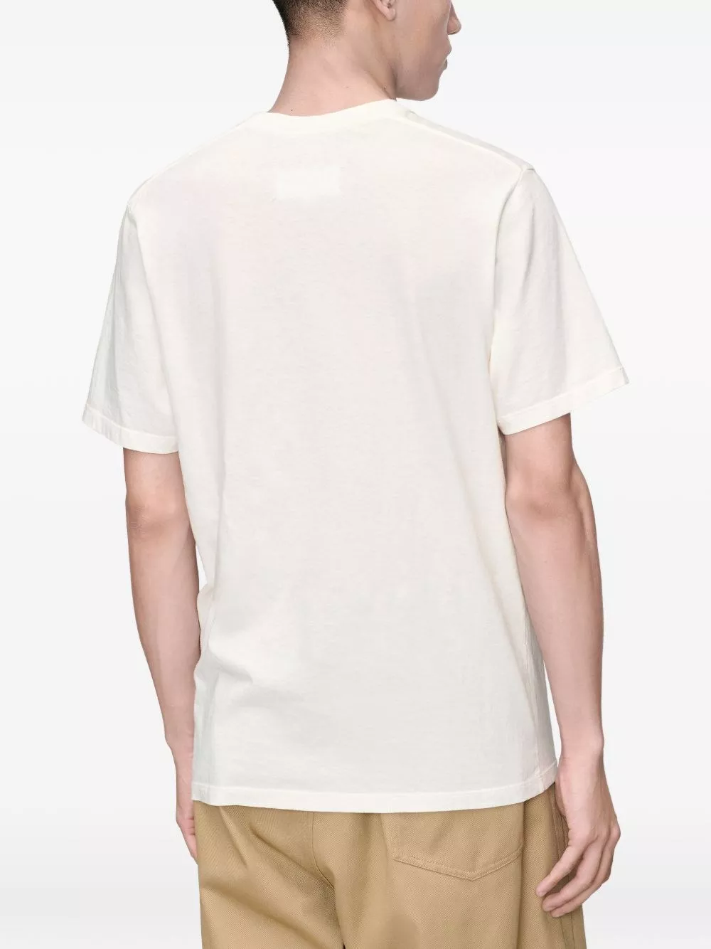 Maison Margiela T-shirt in cotone con nastro, view 2