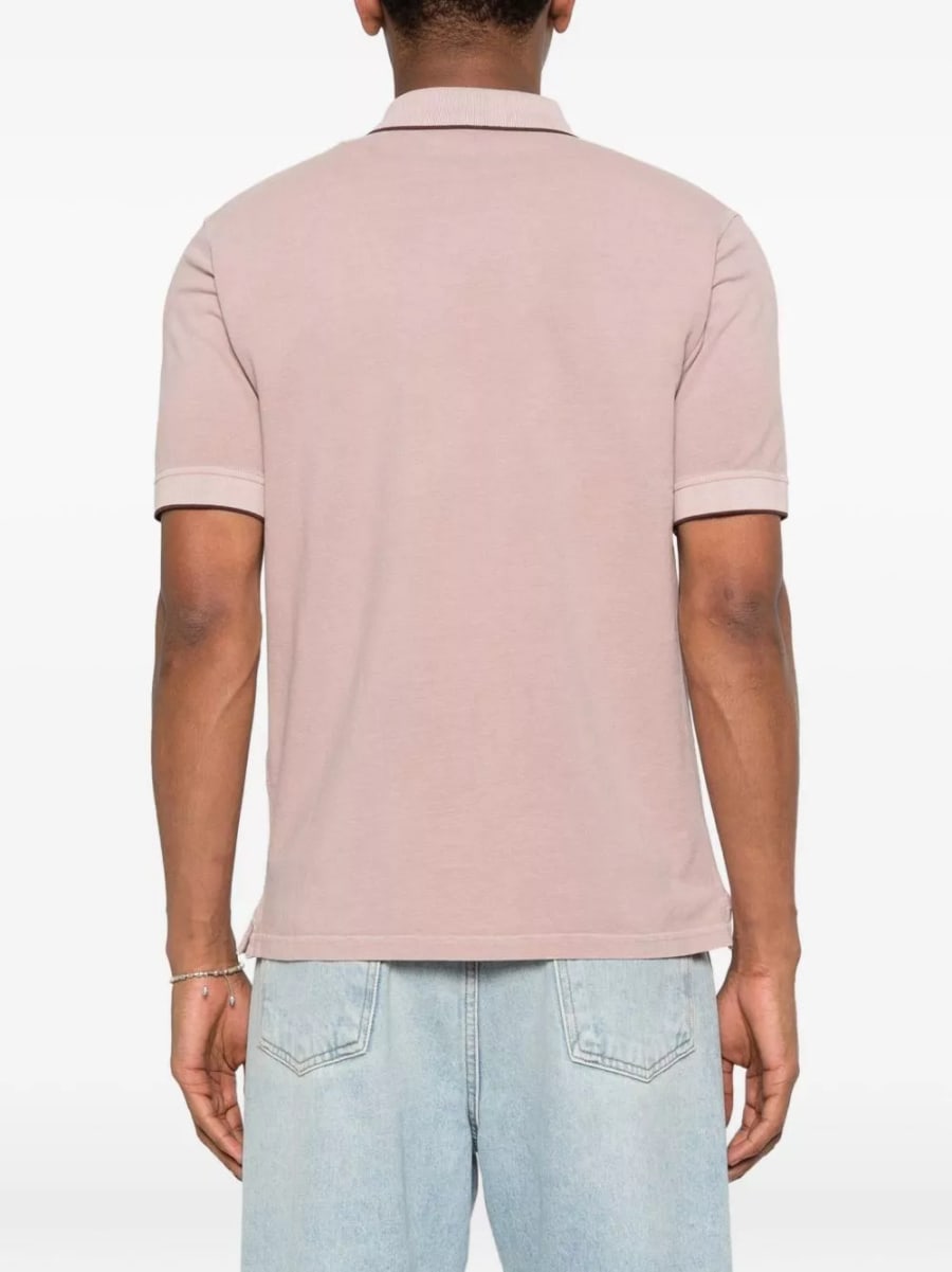 Herno la polo in cotone con logo, view 2