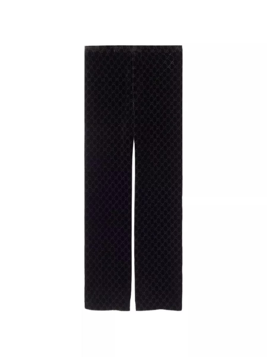 Gucci Pantaloni in velluto GG