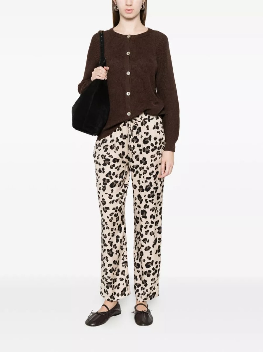 Beyou Cardigan in cotone e cashmere, view 2