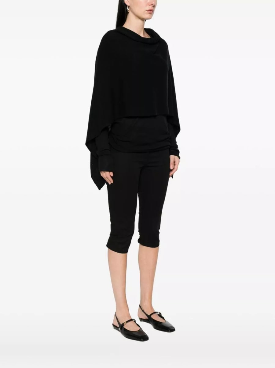 Beyou Poncho in cashmere, view 4