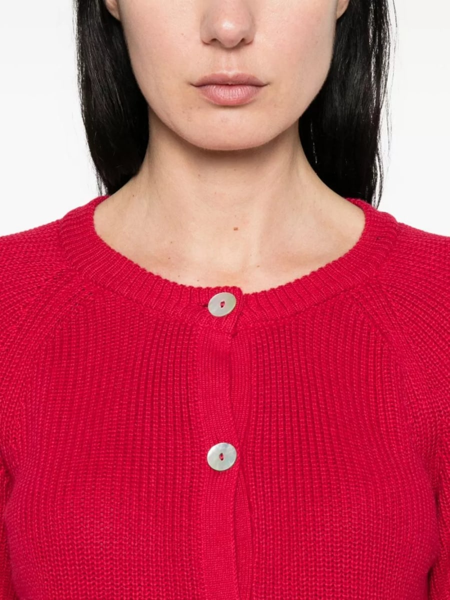 Beyou Cardigan in cotone e cashmere, view 3