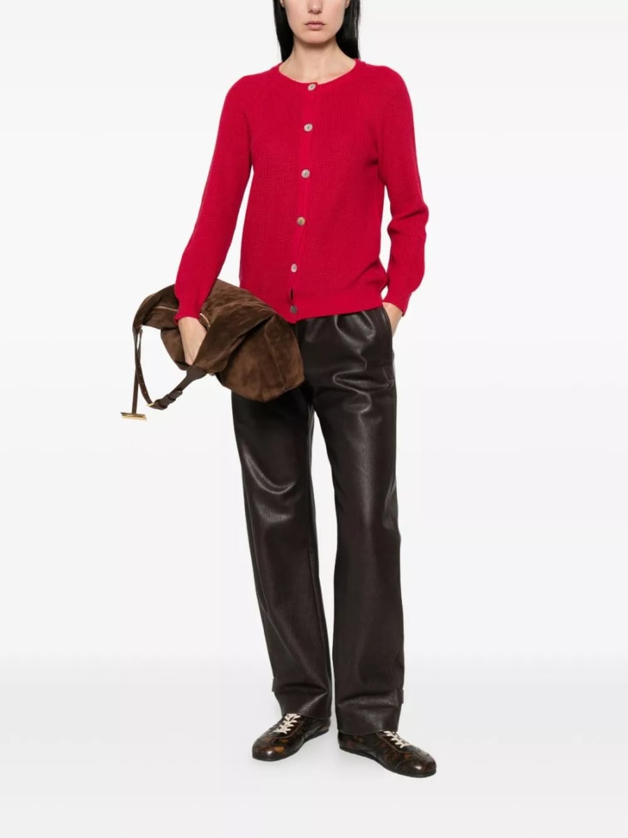 Beyou Cardigan in cotone e cashmere, view 5