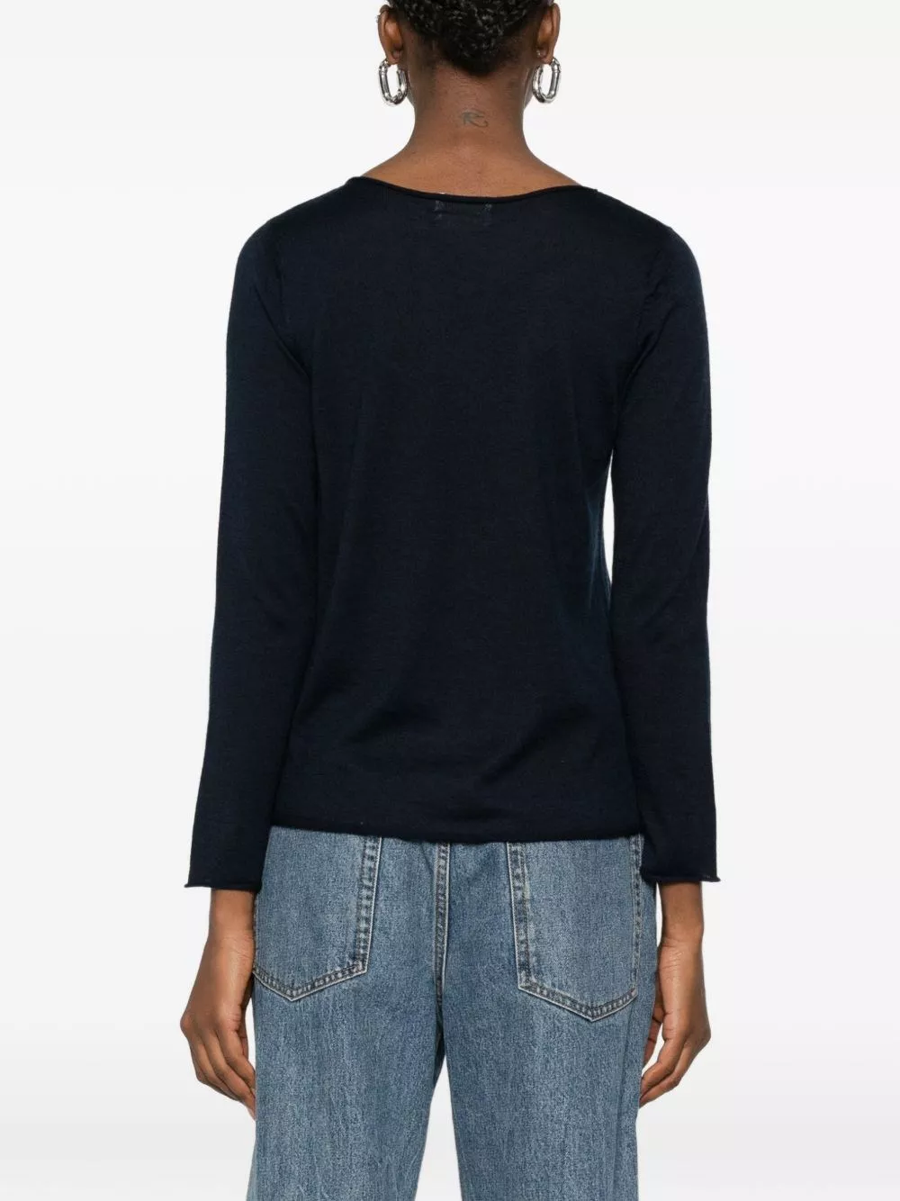 Beyou maglione in misto cashmere e seta, view 2