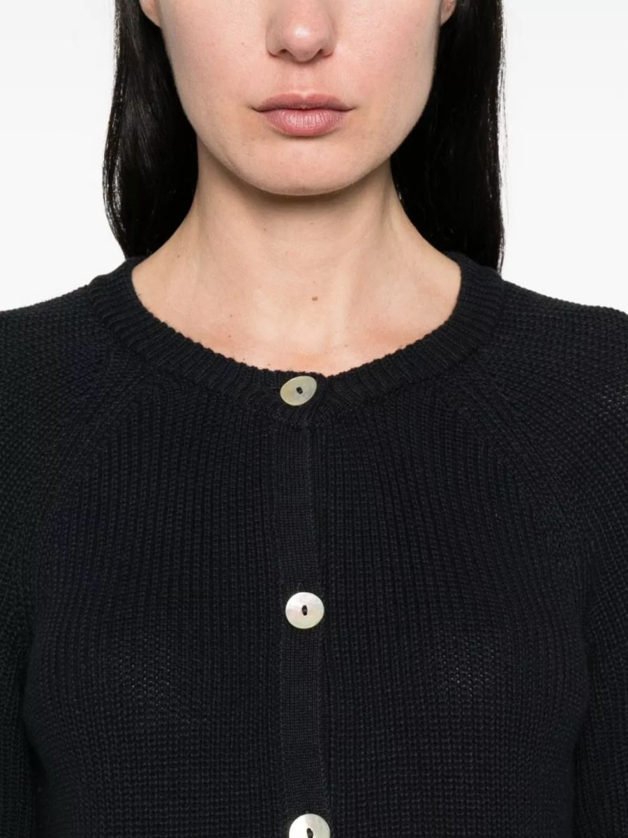 Beyou Cardigan in cotone e cashmere, view 2