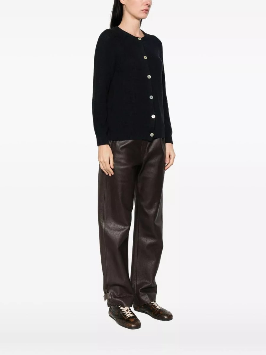 Beyou Cardigan in cotone e cashmere, view 3