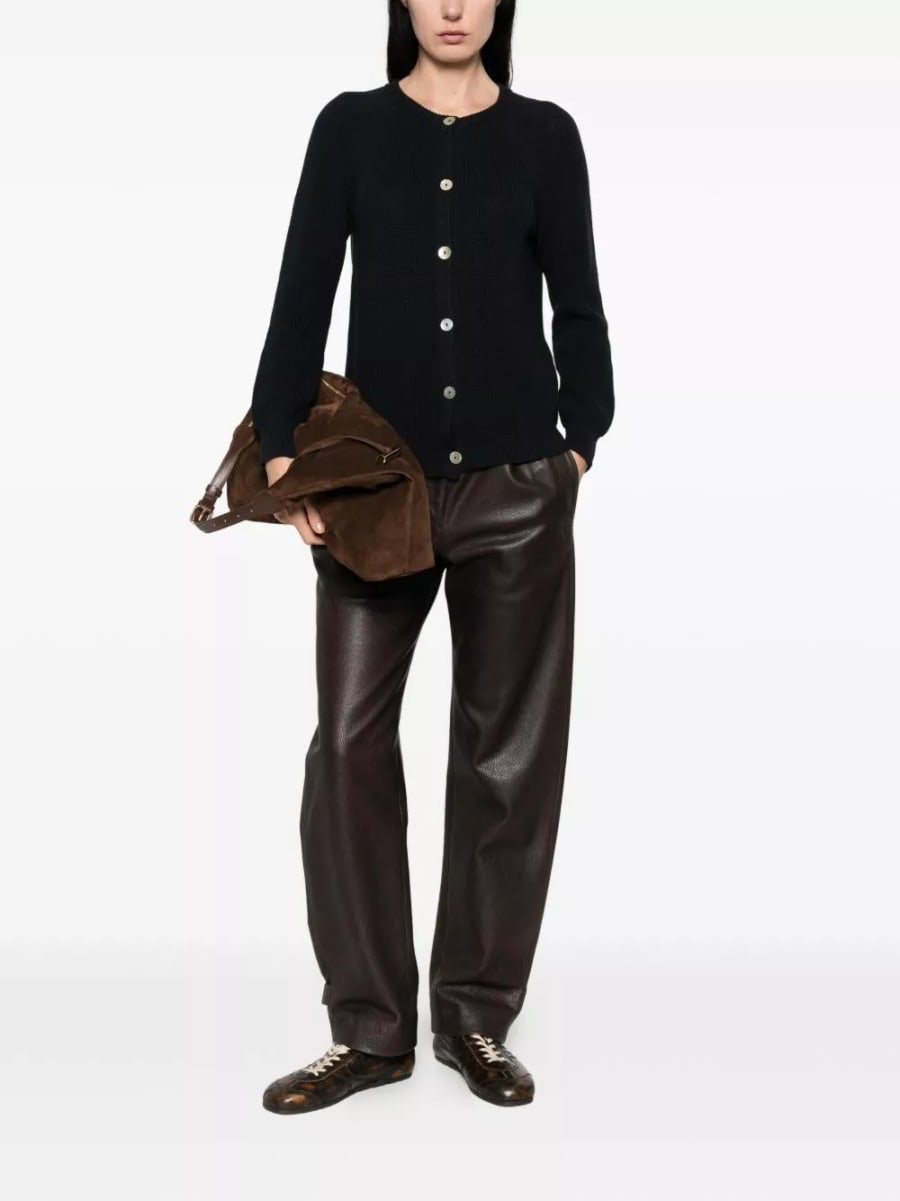 Beyou Cardigan in cotone e cashmere, view 4