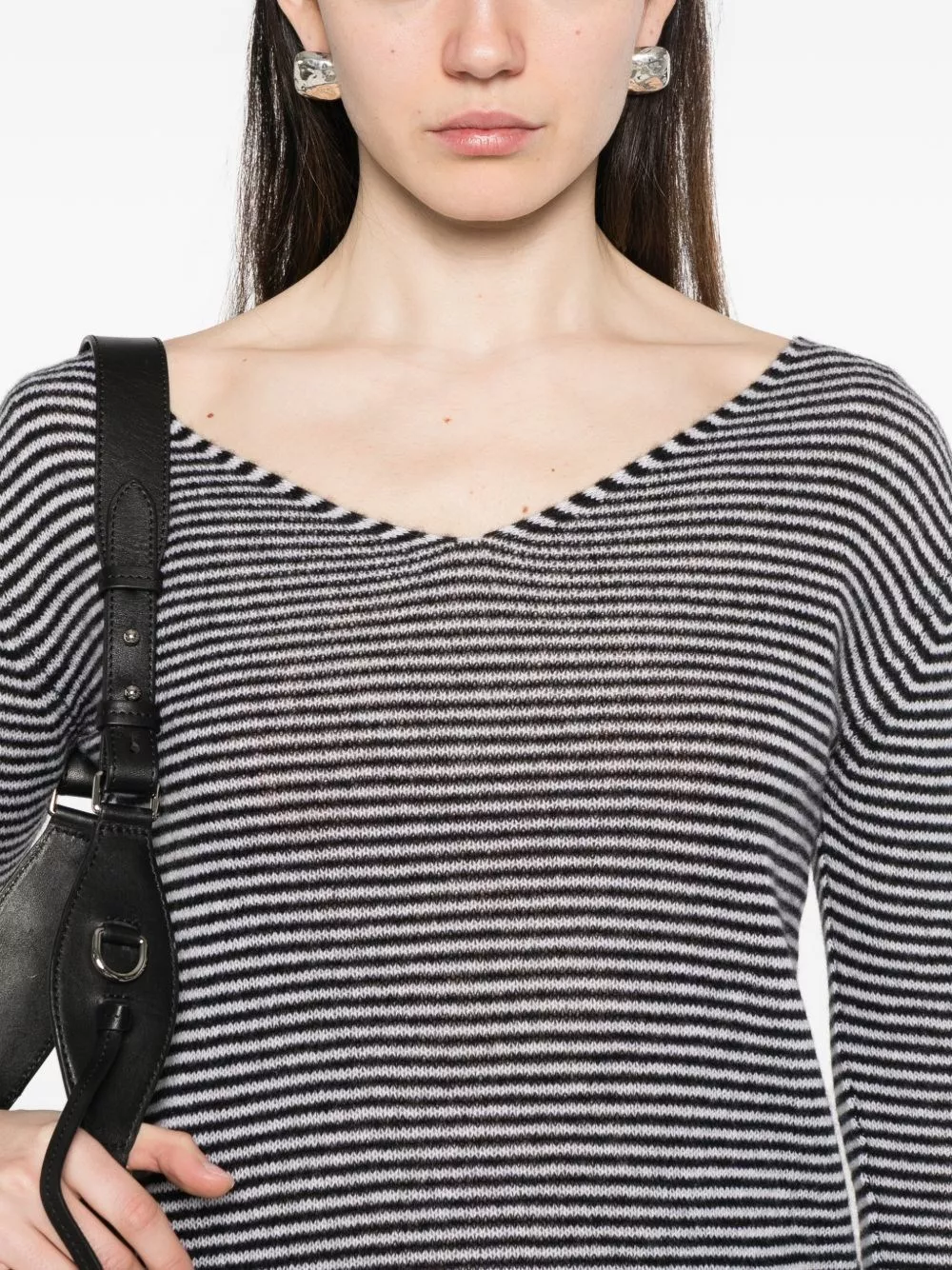 Beyou Maglione in cashmere con scollo a V, view 2