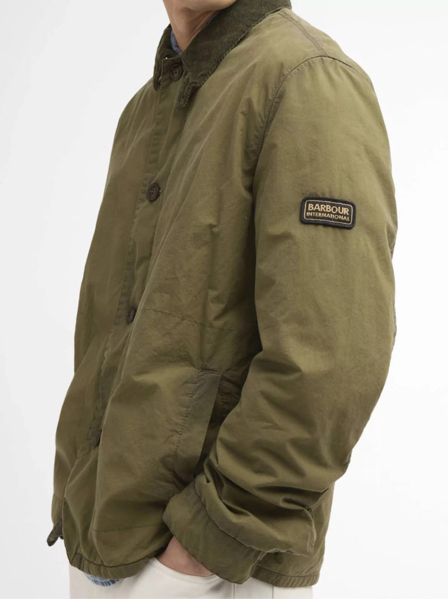 Barbour Giacca Troon Washed Waxed, view 4
