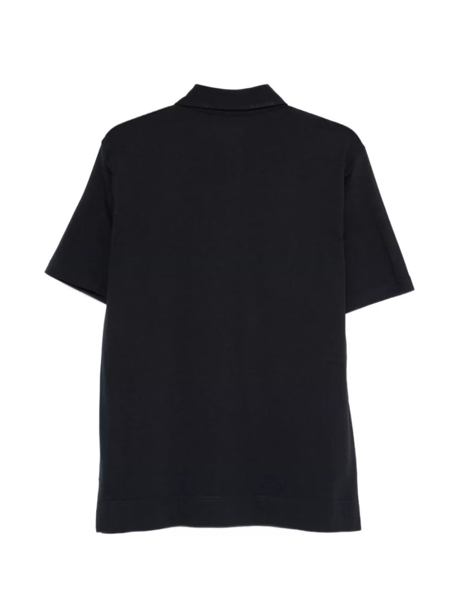 Lardini la polo in cotone e seta, view 2