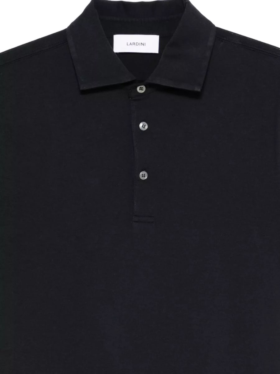Lardini la polo in cotone e seta, view 3